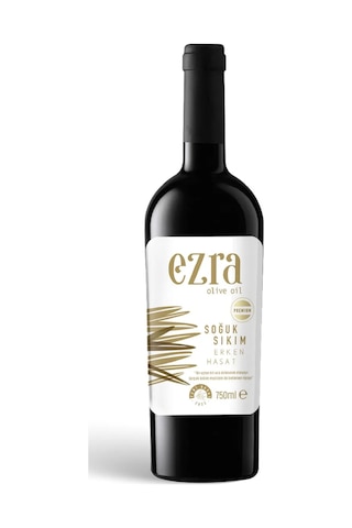 Ezra Olive Oil Premium Naturel Sızma Soğuk Sıkım Erken 2025-2026 Hasat Zeytinyağı 750 ML