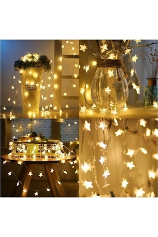 Larimar 3 Metre Yıldız Şekilli Led Işık - 9038334178271lmr Çok Renkli