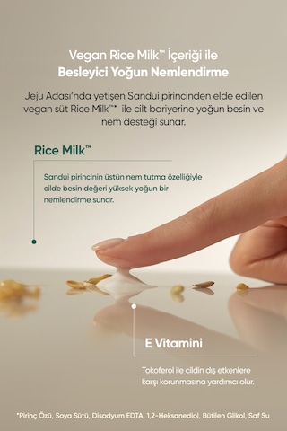 Pirinç Sütü İçerikli, Besleyici Nemlendirici Bakım Kremi Goodal Vegan Rice Milk Moisturizing Cream