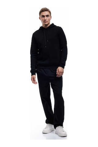Koton Şardonlu Uzun Kollu Basic Kapşonlu Sweatshirt Siyah 6wam70015mk Siyah