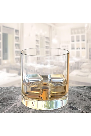 Perlotus Çelik Metal Viski Taşı Soğutma Buz Küpü 2'li