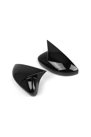 Ulzyvf Vw Polo Mk6 2009-2017 Abs Yan Ayna Kapakları - 2 Adet Siyah 6r0857537b/6r0857538b