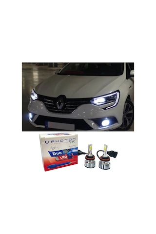 Renault Megane 4 Led Xenon Kısa Far Ampulü H7 Duo Yeni Seri Beyaz