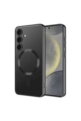 Ardemix Galaxy Uyumlu S24 Uyumlu Kamera Korumalı Magsafe Wireless Şarj Özellikli Demre Kılı Koyu Yeşil