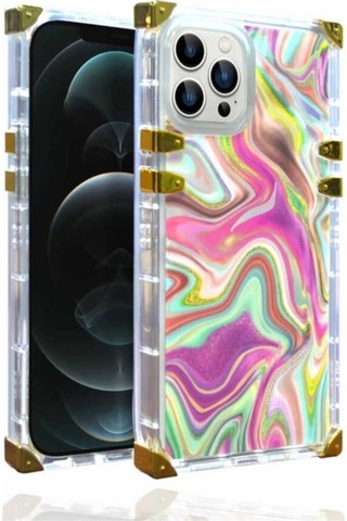 Apple Uyumlu iPhone 12 Pro Kılıf Zore Ples Kapak Pembe Koyu