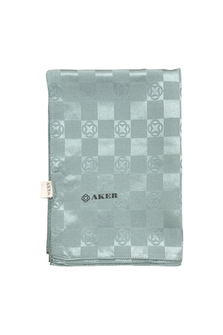 Aker Monogram Dama Şal - Gümüş Mavi 971 - Kadın Aker Monogram Dama Şal - Gümüş Mavi 971 - Kadın