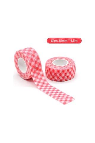Kosona Yazma Topuk Koruyucu Bandajı 3'lü Paket - Panda+kırmızı Kare+kalp Desenli, 25mmx4.5m, Nem Geçirgen, Otostik, Öğrencilere Uygun
