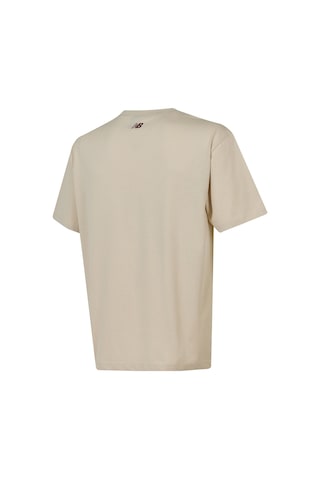 New Balance Nb Lifestyle Erkek T-shirt Mnt3637-mbm Bej