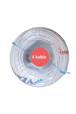 Has Light Dahili Pdv Telefon Kablosu Kırmızı Bakır 4 Kablo 100m