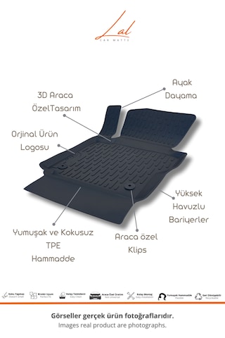 Volkswagen Caddy 3d Havuzlu Paspas Bagaj Havuzu Seti 2011-2020 Uyumlu