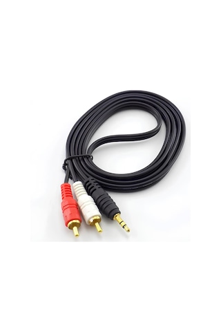 Speeduf 1.5 Metre Stereo Lale Kablo Ses Sistemi Kablosu Aux Rca