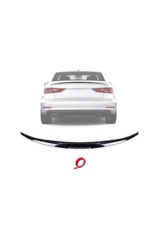 Mega Oto Market Piano Black Enjeksiyon Kalıp Bagaj Spoiler Toyota Corolla 2019-2022 İle Uyumlu