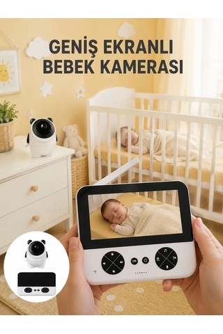 Northcity 720p Hd Gece Görüşlü Kablosuz Bebek Kamerası - İki Yönlü Sesli ve Yeni Nesil İzleme Sistemi