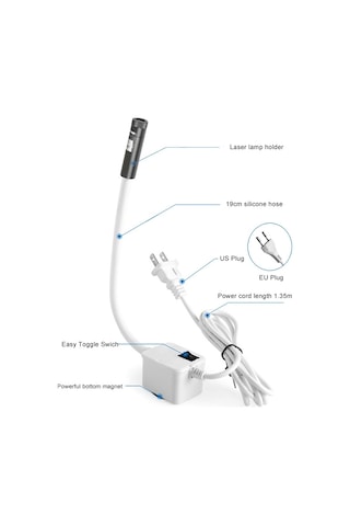 100mw Çapraz Yeşil Işık Hortumu Manyetik Kızılötesi Lazer Konumlandırma Led Çalışma Işığı Us Plug