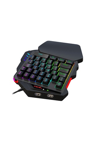 Carrier "hxsj V500 Tek Elle Oyun Klavyesi - Rgb Aydınlatmalı,