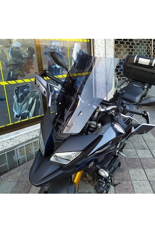 2015-17 Yamaha Mt09 Tracer Uzun Ön Cam Koyu Füme Zeus 53cm 4mm