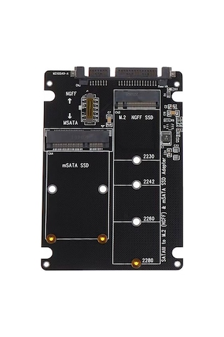 M2 Ngff Sata Ssd Msata Ssd Adaptörü M.2 Ngff Sata Sabit Disk Adaptör