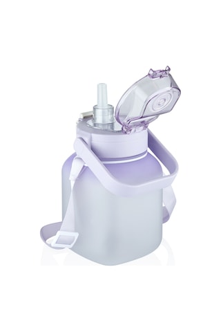 Vagonlife Tritan Pipetli Matara Mor 1100 Ml Renkli
