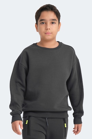 Slazenger Logan 2 Li Set Erkek Çocuk Taş Gri - Koyu Gri Sweatshırt