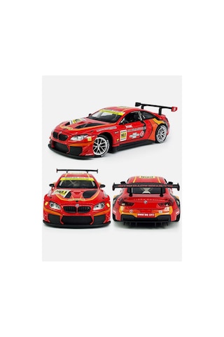 Scowetto Bmw M6 Ggt3 Diecast Model Araba Açılan Kapı Kaput Bmw Yarış Arabası Modifiyeli Bmw M6 Model Araba
