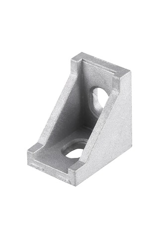 Vkemall Alüminyum Köşe Braketi 28x28x20mm, 10 Adet, Ahşap/metal Birleşimleri Güçlendirici, 10x6.5mm Oval Delikli Diğer