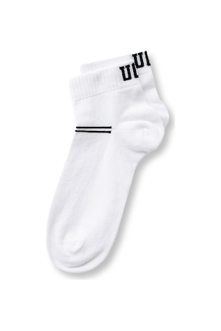 Brennus 3'lü Beyaz Uzun Jakarlı Standard Fit Unisex Çorap Beyaz