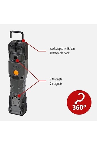 Ayrex 200 Lümen Ip54 Lisanslı Şarj Edilebilir Led