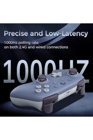 8bitdo Ultimate 2c Kablosuz 2.4g Oyun Kolu Blueberry Koyu Mavi