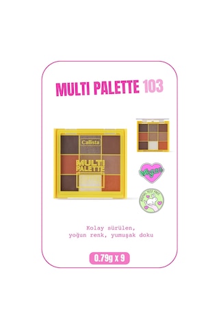 Callista Multi Palette Eyeshadow Göz Farı Paleti 103 Coffee Addiction