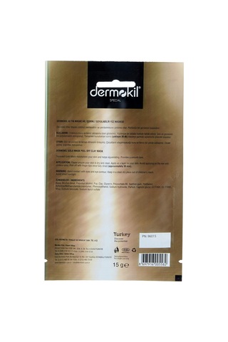 Kil İçerikli Soyulabilir Gold Maske