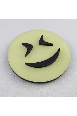 Emoji , Fosforlu Emojiler ( Karanlıkta Parlar ) 6,5 Cm