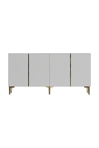 Ka1524bg Poli Konsol Ve Tv Sehpası Beyaz-gold 150cm