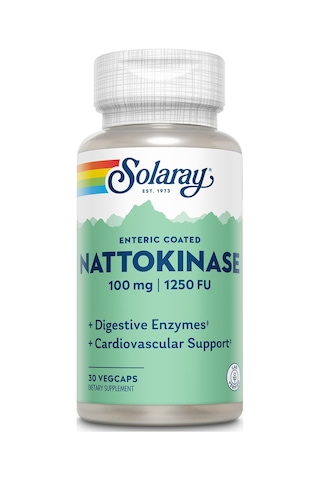 Solaray, Nattokinase Soya Fasulyesi Fibrinazı 100 Mg, 1,250 Fu, 30 Vegcaps