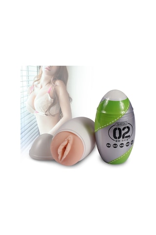 Truva Shop Mini Masturbator Yeşil Renkli Cep Vajinası Egg Mastürbatör