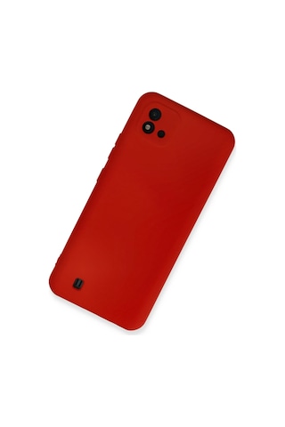 Newface - 690 - Realme C11 2021 Kılıf Nano İçi Kadife Silikon - Csmo-tex - - Kırmızı