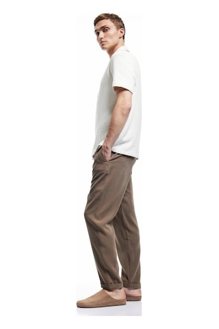 Koton Viskon Cep Detaylı Rayon Tapered Beli Bağcıklı Yazlık Pantolon Kahverengi 5sam40010hw Kahve