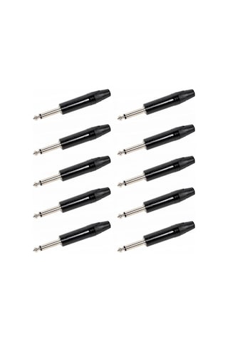 Losen Lc3134bk Mono Jack Siyah Konnektör 10 Lu Paket