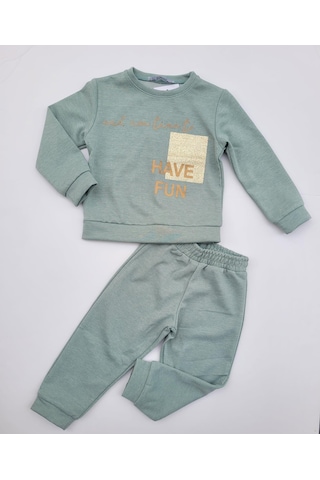 Nk Kids Kız Bebek Çocuk Orta Kalınlık Eşofman Takım-11136-mint Mint