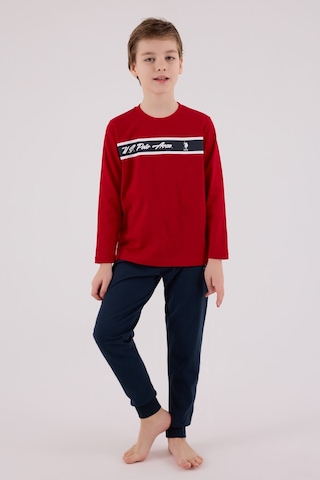 U.S. Polo Assn. U.s. Polo Assn Erkek Çocuk Kırmızı Pijama Takımı Us2210-c-v1