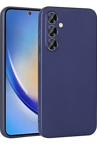 Zore Galaxy Uyumlu A35 Kılıf Premier Silikon Kapak - Lacivert Lacivert