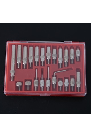Dofolink Stainless Steel Dial Gauge Probe Set - 22 Pieces, 0.01mm Precision, Standard Thread, Rustproof Measurement Accessories