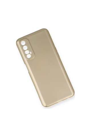 Gld-spt- Newface Realme 7 Kılıf First Silikon - Gold