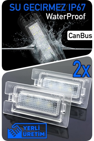 Bmw 3 Serisi E46 Cabrio 2000-2003 Canbus Led Plaka Aydınlatma Ledi Lambası Led Edition