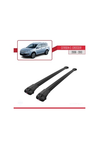 Citroen C-crosser 2006-2013 Arası İle Uyumlu Ace-1 Ara Atkı Tavan Barı Siyah