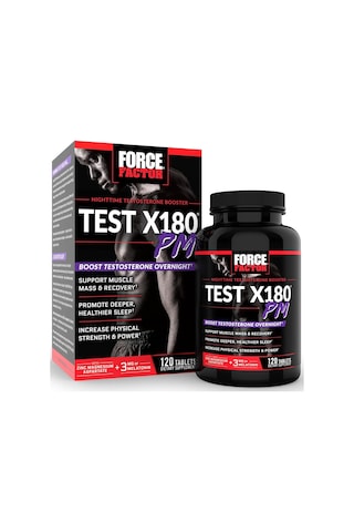 Force Factor Test X180 Pm Testo Booster Gaba+theannie+boron 120 T