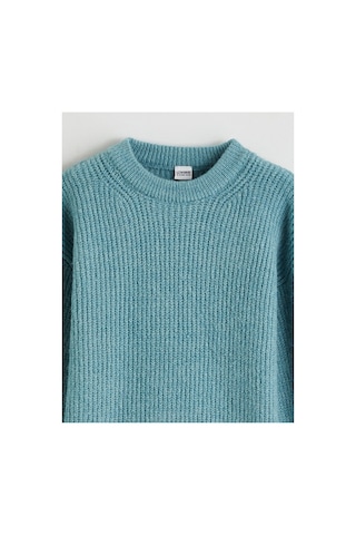 LC Waikiki Alıta Cıty Farkıyla Lcw Kids Yeşil Oval Yaka Kız Çocuk Triko Kazak Yesil - 925577834 Yesil