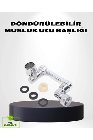 Home 1080 Dönebilen Musluk Ucu Su Tasarruflu, Esnek Ve 360 Çift Eksenli Başlık