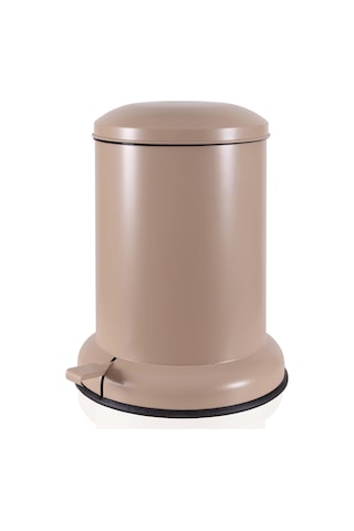 The Mia Metal Pedallı Çöp Kovası Mocha 25 Lt Kahverengi