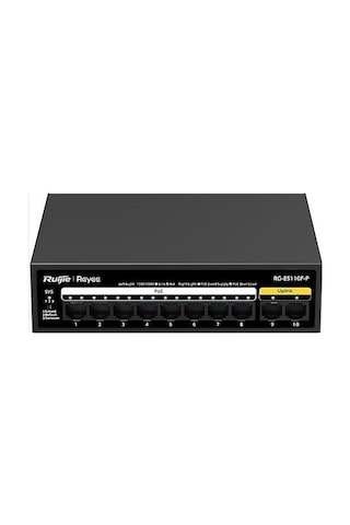 Ruijie-reyee Rg-es110f-p 10 Port 10-100 Mbps 8 Port 10-100 Pe 110w Switch