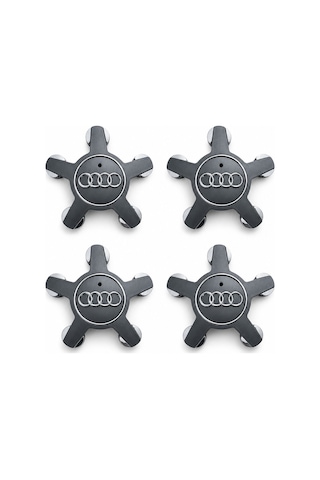 Audi Ahtapot 5 Kol Jant Göbeği Kapağı Kapak 4 Adet Füme Audi Ahtapot 5 Kol Jant Göbeği Kapağı Kapak 4 Adet Füme